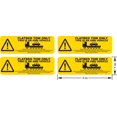 thumbnail image 2 of Sheet of 3in x 1in FlatBed Tow Warning Stickers, 2 of 2