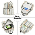 thumbnail image 5 of FORMRS Mini Backpack Purse for Women Quilted Travel Daypack Casual Shoulder Bag, Nautical Pattern, 5 of 7