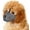 Grey, variant on Dog Muzzle, Soft Muzzle for Small Medium Dogs Poodle Dachshund, Breathable Silicone Cage Mouth Cover to Prevent Biting and Chewing, Funny Rhino Muzzle with Adjustable Head Strap