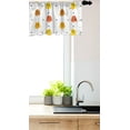 thumbnail image 3 of Ambesonne Ghost Window Valance, Smiling Ghost Characters in Earthy Tones Among Little Black Stars Childish Design, Curtain Valance for Kitchen Bedroom Decor with Rod Pocket, 54" X 12", Multicolor, 3 of 3