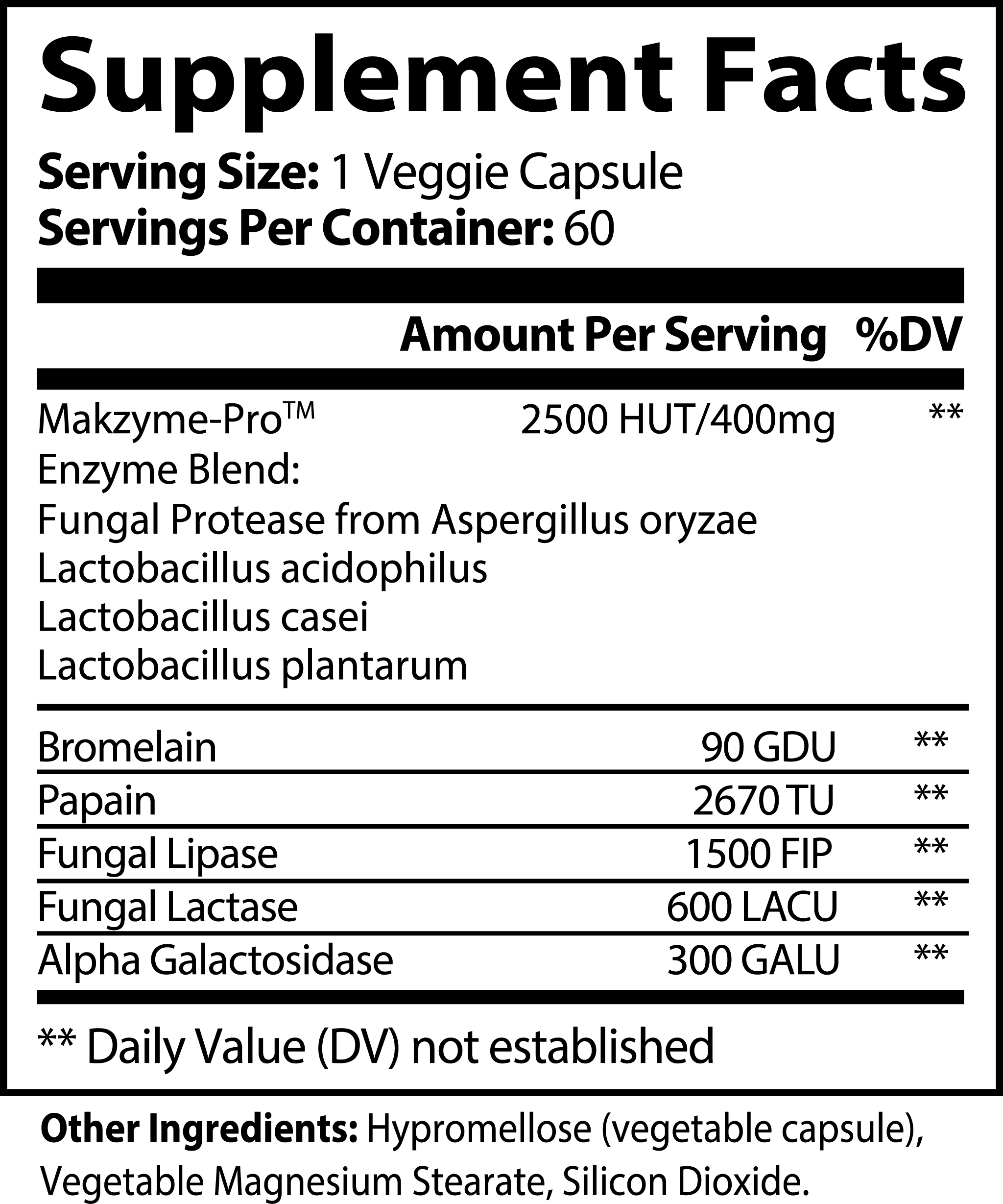 Invincible Supplements Digestive Enzyme Pro Blend Capsules - Supports Protein, Lipid & Carbohydrate Digestion, Nutrient Absorption & Energy