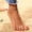Silver-d, variant on Anklets Bracelet For Women Colorful Stackable Anklet Boho Seashell Beaded Anklet Hawaii Summer Beach Surfer Anklets For Women