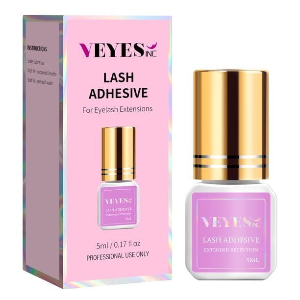 Pegamento para extensiones de pestañas VEYES INC Lash Glue 5 ml, secado en 1-2 s