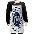 thumbnail image 1 of I Love You Kids Apron, When You Love Too Much Nature Elements Comet Happy Mood Design, Boys Girls Apron Bib with Adjustable Ties for Cooking Baking Painting, Dark Blue White, by Ambesonne, 1 of 2