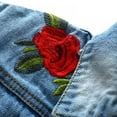thumbnail image 6 of Kids Girl's Flower Printed Long-sleeved Denim Jacket, 6 of 6