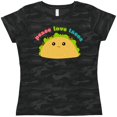thumbnail image 3 of Inktastic Peace Love Tacos Women's T-Shirt, 3 of 5