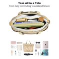 thumbnail image 4 of Tote Bag for Women - Golden Retriever Shoulder Bag - Large Utility Work Duffle Bag with Zipper Handbag for Travel, Work, Sprots, 4 of 5