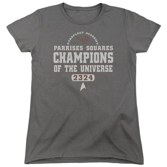 Star Trek Champions Women's T-Shirt Charcoal