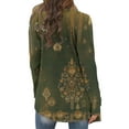 thumbnail image 6 of Amidoa Long Sleeve Cardigans for Women Trendy Fall Open Front Long Light Floral Comfort Cardigans for Women L, 6 of 6