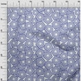 thumbnail image 3 of oneOone Polyester Spandex Purplish Blue Fabric Geometric Dress Material Fabric Print Fabric By The Yard 56 Inch Wide, 3 of 4