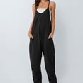 thumbnail image 3 of Scacto Jumpsuits for Women Casual Summer Outfits Comfy Beach Vacation Trendy Overalls Sleeveless Spaghetti Rompers Fashion Clothes, 3 of 8