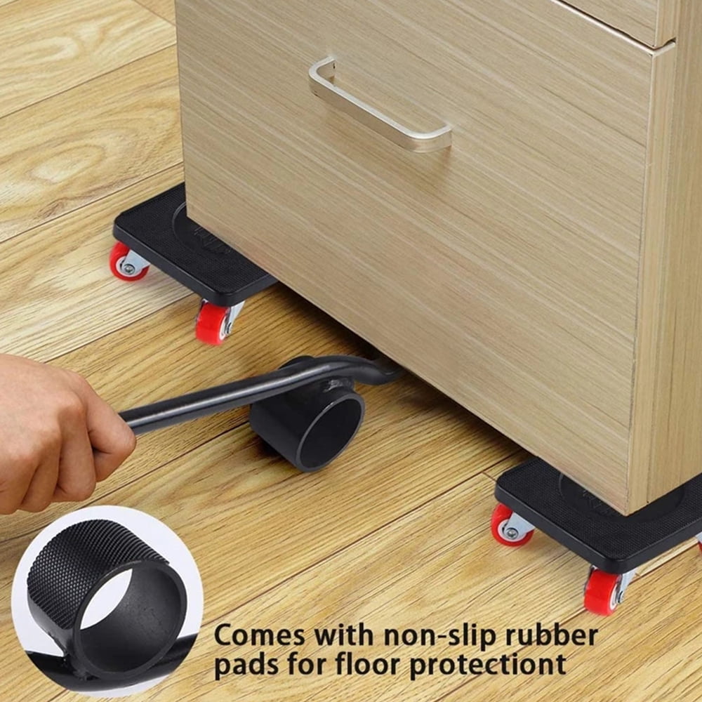 NKTIER Furniture Lifter Mover Tool Set 400KG Heavy Duty Furniture Lifter with 4 Sliders Large Furniture 360 Degree Rotatable Pads Kit for Sofas Refrigerators Carpet Hard Floors Couches