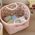 thumbnail image 4 of Floral Fabric Storage Basket Large Laundry Basket Laundry Hamper Decor Supplies (Style 2), 4 of 10
