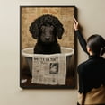 thumbnail image 4 of Curly Coated Retriever Dog Bathroom Decor - Funny Bathroom Decor Wall Art, Dog Bathroom Wall Art and Animal Canvas, Dog Bathroom Canvas, 4 of 4