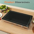 thumbnail image 2 of Costway 3 PCS Electric Warming Tray with Adjustable Temperature Built-In Handles for Buffets, 2 of 10