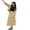 Coffee, variant on Girls 2 Piece Outfits Fall Stand Collar Zip Up Cropped Windbreaker Jacket and Elastic Waist Cargo Midi Skirt, Kids Casual Streetwear Outfit for School Daily Outdoor Wear(Black,11-13 Years)