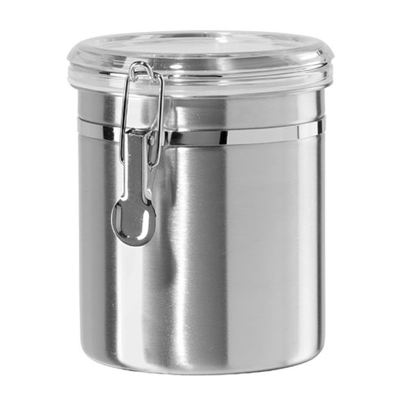 Oggi Stainless Steel 47 Oz. Canister with Clear Lid