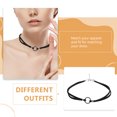 thumbnail image 2 of Collier Pendentifs Ras du Cou Cercle Gothique pour Femmes Collier Punk (Noir), 2 of 9