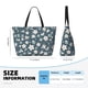 thumbnail image 4 of Fotbe Blue Flower Bolsa de Viaje para Playa - Resistente al Agua, Bolsa Tote de Gran Capacidad y Ligera con 7 Bolsillos para Mujeres y Hombres, 4 of 7