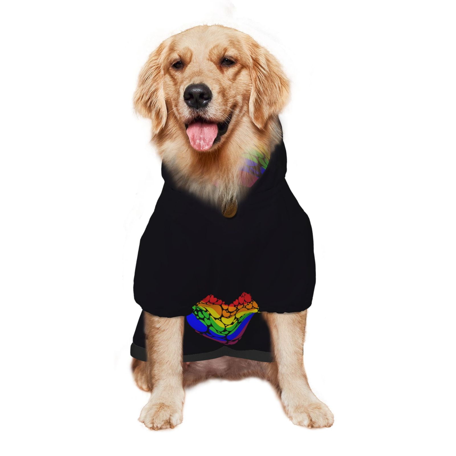 Pride Month Lgbtq Gay Pride Ally Dog Clothes Hoodie Pet Pullover Sweatshirts Pet Apparel Costume For Medium And Large Dogs Cats Medium Walmart