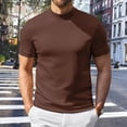 thumbnail image 2 of Dagaeig Mock Neck T Shirts for Men Short Sleeve Mock Turtleneck Slim Fit Gym Lightweight Summer Golf Pullover Tops Undershirt, 2 of 3