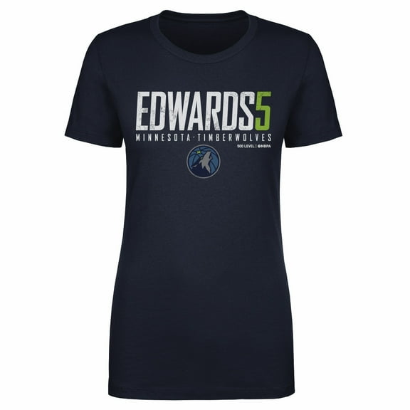 Women's 500 Level Anthony Edwards Navy Minnesota Timberwolves Elite T-Shirt