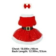 thumbnail image 3 of FYTPOV Dog Christmas Dress with Sequins, Pet Christmas Costume Outfit Fall Winter Puppy Sweaters for Small Dogs Girl Cat Clothes Pet Apparel,L, 3 of 5
