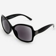 thumbnail image 2 of Sunglasses with Readers for Women - Reader Sunglasses - Oversized Reading Sun Glasses with Built In Full Readers - Ferrara by VITENZI in Black 3.00, 2 of 10