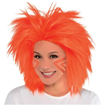 AMSCAN Crazy Wig Halloween Costume Accessories, Orange, One Size
