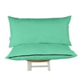 thumbnail image 1 of Vargottam Indoor/Outdoor Polyester Fabric Lumbar Pillow With Insert, All-Weather Waterproof Decorative Throw Pillow for Patio Furniture-Set of 2 - Aquamarine, 1 of 7