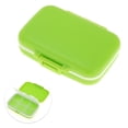 thumbnail image 3 of Unique Bargains 1 Pc 6 Grids Single Layer Pill Box for Travel Light Green, 3 of 6