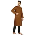 thumbnail image 2 of Atasi Indian Designer Kurta For Mens Party Wear Traditional Dress Solid Ethnic Long Shirt, 2 of 7