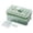 Green, variant on VMWMSSR 2-In-1 Ice Cube Maker & Storage Bin, 56-Cavity Stackable Clear Plastic Ice Tray & Container Set With Ice Scoop(Yellow-56 Cavity)