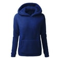 thumbnail image 2 of Tops for Women Women's Solid Color Sweatshirt Women Long Sleeve Letter Solid Color Hoodie Sweatshirts Pullover Sweatshirts Top Blouse, 2 of 4