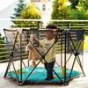 Baby Crib Evenflo Play-Away Portable Playard Lite (Cedar Park Blue)