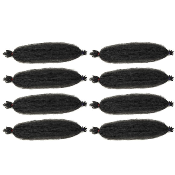 8Pcs Afro Twisted Hair Braiding Hair Curly Wig Synthetic Hairpiece Hair Extension