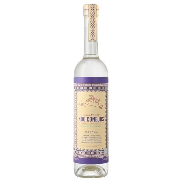 Pack de 12 Mezcal 400 Conejos Espadin Tobala 750 ml 400 Conejos Espadin Tobala