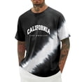 thumbnail image 2 of California Los Angeles Letter Graphic Tees for Men 2026 Summer Casual Short Sleeve Crewneck T Shirts West Coast Streetwear, 2 of 5