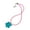 Blue, variant on Unique Handmade Floral Designs Necklace Craft Of Sturdy Acrylic Portable Accessory for Art Loving Individuals Daily Use