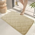 thumbnail image 5 of Bath Mat, Absorbent Non-Slip Bathroom Floor Mat, Sponge Carpet for Toilet and Kitchen Bath Mat for Tub non Slip | Khaki KTFgvq, 5 of 8