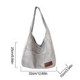 thumbnail image 4 of Bolso Hombro Mano Mujer Pana Con Múltiples Bolsillos Hobo Gran Capacidad, 4 of 9