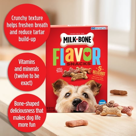 Milk-Bone Flavor Snacks Small Dog Biscuits, Flavored Crunchy Dog Treats, 7 lb. - Image 3