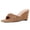 Brown, variant on Wedge Sandals for Women, Chunky Heel Summer Sandals Braided Mules Square Open Toe Block High Heel Shoes for Dressy Beach Evening