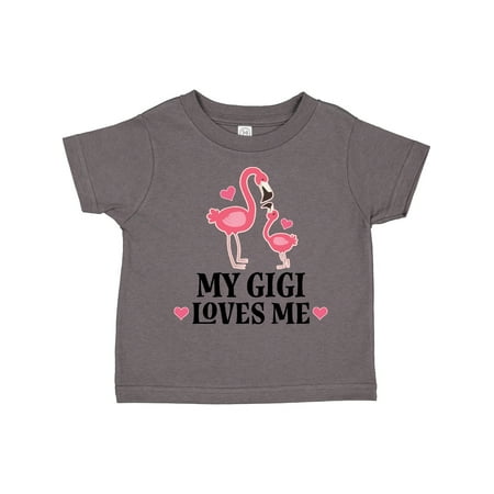 

Inktastic My Gigi Loves Me Flamingo Gift Toddler Toddler Girl T-Shirt