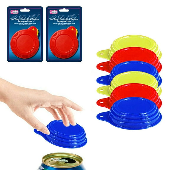 6 Pack Reusable Soda Can Savers Pop Drink Covers Lid Protector Spill Free Bottle