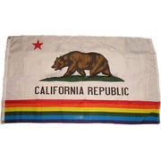 3x5 California Rainbow Polyester Flag