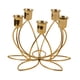 thumbnail image 4 of Candelabro de metal, candelabro cónico, adorno para candelabro, elegante candelabro para oficina, boda, fiesta, dormitorio, eventos Para 5 velas, 4 of 9