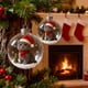 thumbnail image 4 of Flocking Snowflake Artificial Christmas Garland with Frosted White Cedar Vines for Holiday Tree and Mantle Decor, 4 of 7