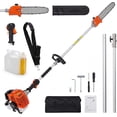 thumbnail image 3 of OUYAWEI 43cc Gas Powered Pole Chain Saw Anti-Vibration Handle Auto-Oiling Quick Release Tree Trimming, 3 of 9