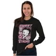 thumbnail image 5 of Kanji Betty Boop Sweet But Strong Women's Long Sleeve T Shirt Brisco Brands S, 5 of 6